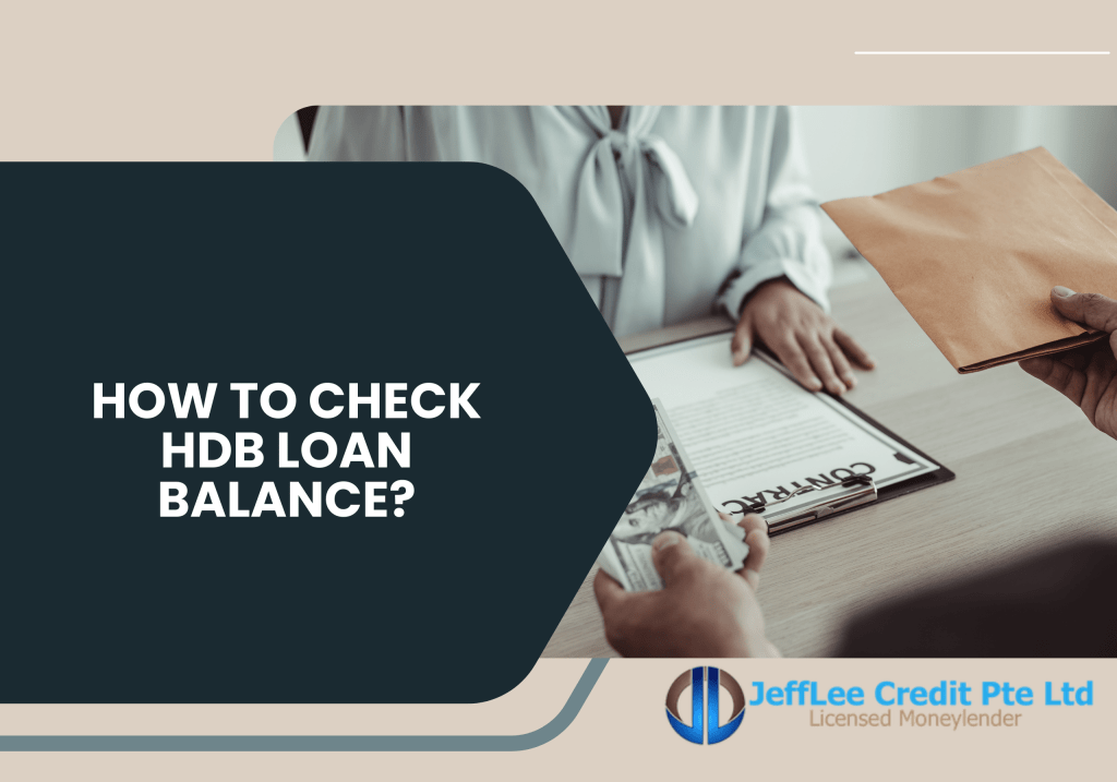 How to check HDB loan balance?