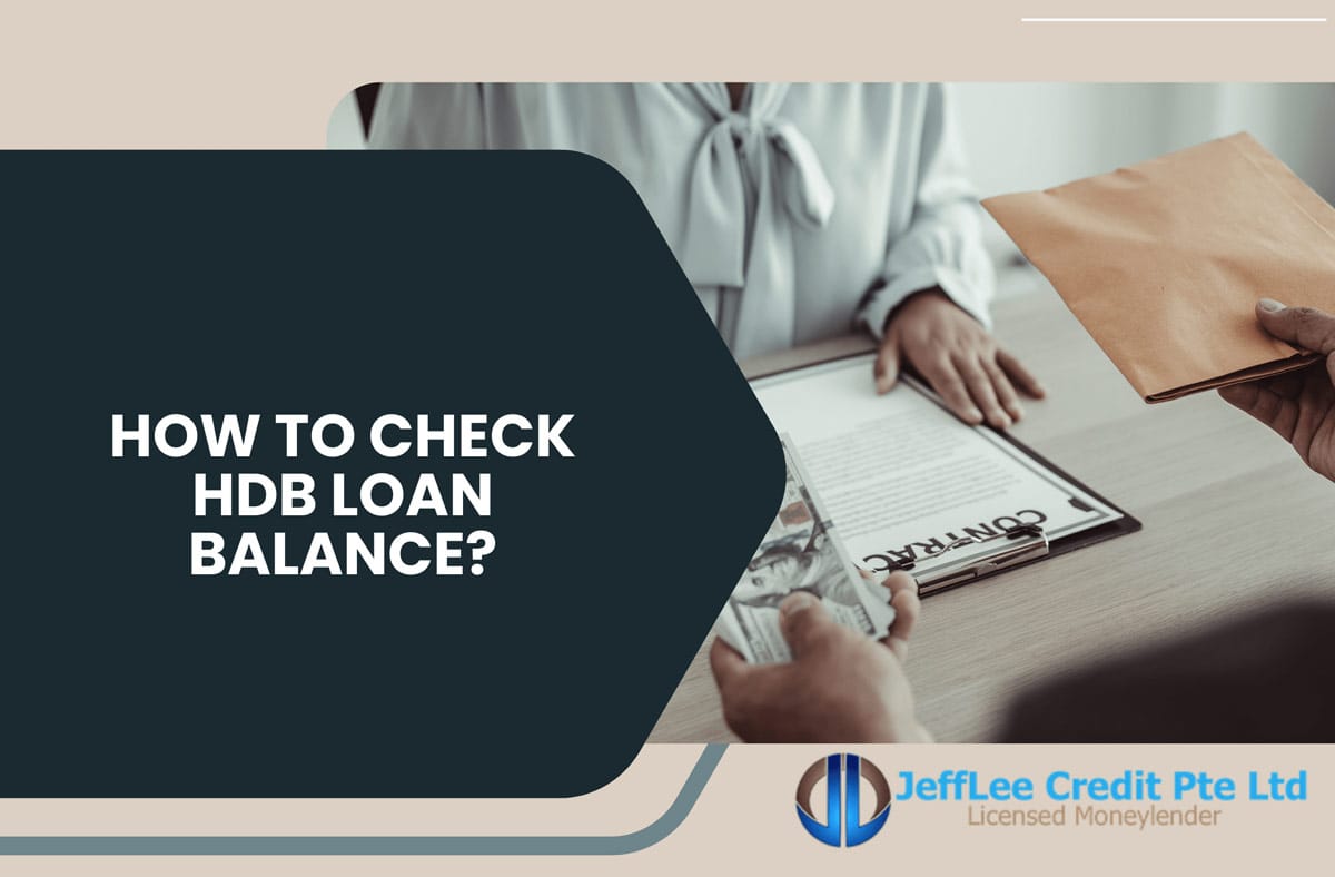 How to check HDB loan balance?